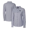 thumbnail image 1 of Women's Cutter & Buck  Charcoal New York Giants Helmet Logo Stretch Oxford Long Sleeve Button-Up Shirt, 1 of 3