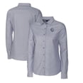 thumbnail image 1 of Women's Cutter & Buck Charcoal Penn State Nittany Lions Oxford Stretch Long Sleeve Button-Up Shirt, 1 of 3