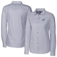 thumbnail image 1 of Women's Cutter & Buck  Charcoal Reading Fightin Phils Stretch Oxford Stripe Long Sleeve Button-Up Dress Shirt, 1 of 3