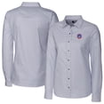 thumbnail image 1 of Women's Cutter & Buck  Charcoal South Bend Cubs Stretch Oxford Stripe Long Sleeve Button-Up Dress Shirt, 1 of 3