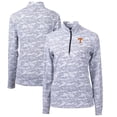 thumbnail image 1 of Women's Cutter & Buck Charcoal Tennessee Volunteers Traverse Camo Quarter-Zip Pullover Top, 1 of 3