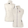 thumbnail image 1 of Women's Cutter & Buck Cream Los Angeles Dodgers Americana Logo Rainier PrimaLoft Womens Eco Insulated Full-Zip Puffer, 1 of 3