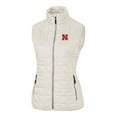 thumbnail image 1 of Women's Cutter & Buck Cream Nebraska Huskers Rainer Full-Zip Vest, 1 of 1