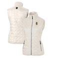 thumbnail image 1 of Women's Cutter & Buck Cream Wichita State Shockers Vault Rainier PrimaLoft Eco Full-Zip Puffer Vest, 1 of 3