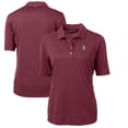 thumbnail image 1 of Women's Cutter & Buck Garnet Florida State Seminoles Team Virtue Eco Pique Recycled Polo, 1 of 3