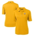 thumbnail image 1 of Women's Cutter & Buck Gold Fort Valley State Wildcats Virtue Eco Pique Recycled Polo, 1 of 3
