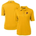 thumbnail image 1 of Women's Cutter & Buck Gold Portland Sea Dogs Virtue DryTec Eco Pique Recycled Polo, 1 of 3