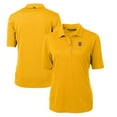 thumbnail image 1 of Women's Cutter & Buck Gold Tuskegee Golden Tigers Virtue Eco Pique Recycled Polo, 1 of 3