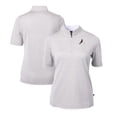 thumbnail image 1 of Women's Cutter & Buck  Gray Arizona Cardinals  DryTec Virtue Eco Pique Stripe Recycled Polo, 1 of 1
