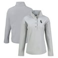thumbnail image 1 of Women's Cutter & Buck Gray Chicago White Sox Hunts Point Eco Half-Snap Jacket, 1 of 3