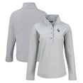 thumbnail image 1 of Women's Cutter & Buck Gray Colorado Rockies Hunts Point Eco Half-Snap Jacket, 1 of 3