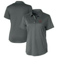 thumbnail image 1 of Women's Cutter & Buck Gray Cornell Big Red Prospect Textured Stretch Polo, 1 of 3