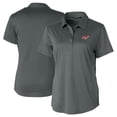 thumbnail image 1 of Women's Cutter & Buck Gray Dayton Flyers Vault DryTec Prospect Textured Stretch Polo, 1 of 3
