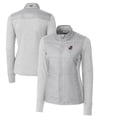 thumbnail image 1 of Women's Cutter & Buck Gray Florida Gators Vault Stealth Hybrid Quilted Full-Zip Jacket, 1 of 3