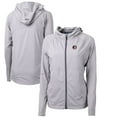 thumbnail image 1 of Women's Cutter & Buck Gray Florida State Seminoles Adapt Eco Knit Hybrid Recycled Full-Zip Hoodie, 1 of 3