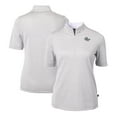 thumbnail image 1 of Women's Cutter & Buck  Gray George Washington University DryTec Virtue Eco Pique Stripe Recycled Top, 1 of 3
