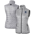 thumbnail image 1 of Women's Cutter & Buck Gray George Washington University Vault Rainier PrimaLoft Eco Insulated Full-Zip Puffer Vest, 1 of 3