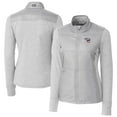 thumbnail image 1 of Women's Cutter & Buck  Gray Iowa Cubs Stealth DryTec Hybrid Quilted Full-Zip Windbreaker Jacket, 1 of 3