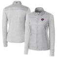 thumbnail image 1 of Women's Cutter & Buck  Gray Jacksonville Jumbo Shrimp Stealth DryTec Hybrid Quilted Full-Zip Windbreaker Jacket, 1 of 3