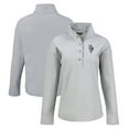 thumbnail image 1 of Women's Cutter & Buck Gray Kansas City Royals Hunts Point Eco Half-Snap Jacket, 1 of 3