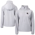 thumbnail image 1 of Women's Cutter & Buck Gray Los Angeles Rams  Charter Eco Recycled Half-Zip Hooded Anorak Jacket, 1 of 3