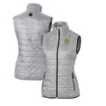 thumbnail image 1 of Women's Cutter & Buck Gray Missouri Tigers Vault Rainier PrimaLoft Eco Full-Zip Puffer Vest, 1 of 3
