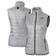 thumbnail image 1 of Women's Cutter & Buck Gray Montana State Bobcats Vault Rainier PrimaLoft Eco Insulated Full-Zip Puffer Vest, 1 of 3