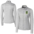 thumbnail image 1 of Women's-Cutter & Buck  Gray Nashville SC Stealth Hybrid Quilted Full-Zip Windbreaker Jacket, 1 of 3