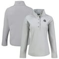 thumbnail image 1 of Women's Cutter & Buck  Gray New England Patriots Hunts Point Eco Half-Snap Sweatshirt, 1 of 3