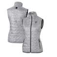 thumbnail image 1 of Women's Cutter & Buck Gray Ohio State Buckeyes Vault Rainier PrimaLoft Eco Full-Zip Puffer Vest, 1 of 3