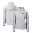 thumbnail image 1 of Women's Cutter & Buck  Gray Pennsylvania Quakers Charter Eco Recycled Half-Zip Anorak Jacket, 1 of 3