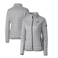 thumbnail image 1 of Women's Cutter & Buck Gray Pepperdine Waves Rainier Eco Insulated Puffer Full-Zip Jacket, 1 of 3