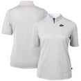 thumbnail image 1 of Women's Cutter & Buck Gray Rocket City Trash Pandas Virtue DryTec Eco Pique Stripe Recycled Top, 1 of 3