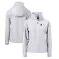 thumbnail image 1 of Women's Cutter & Buck  Gray Rutgers Scarlet Knights Charter Eco Recycled Full-Zip Jacket, 1 of 3