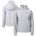 thumbnail image 1 of Women's Cutter & Buck  Gray SMU Mustangs Vault Charter Eco Recycled Half-Zip Anorak Jacket, 1 of 3
