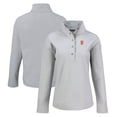 thumbnail image 1 of Women's Cutter & Buck Gray San Francisco Giants Hunts Point Eco Half-Snap Jacket, 1 of 3