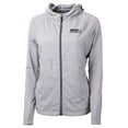 thumbnail image 1 of Women's Cutter & Buck Gray Seattle Seahawks Adapt Eco Knit Full-Zip Hoodie, 1 of 1