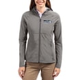 thumbnail image 1 of Women's Cutter & Buck Gray Seattle Seahawks Adapt Eco Knit Hybrid Recycled Raglan Full-Zip Hoodie Jacket, 1 of 2