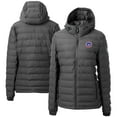 thumbnail image 1 of Women's  Cutter & Buck  Gray South Bend Cubs Mission Ridge Repreve Puffer Full-Zip Jacket, 1 of 3