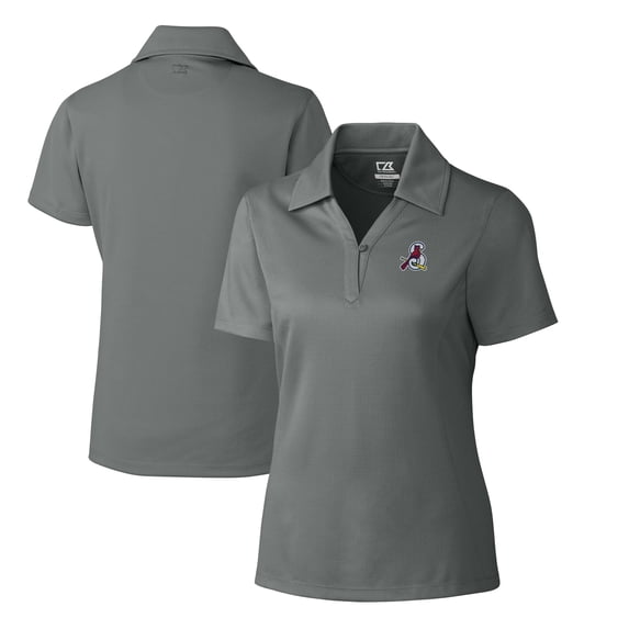 Women's Cutter & Buck Gray Springfield Cardinals CB DryTec Genre Textured Solid Polo