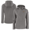 thumbnail image 1 of Women's Cutter & Buck  Gray Tennessee Volunteers Evoke Eco Softshell Recycled Full-Zip Hooded Jacket, 1 of 3