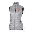 thumbnail image 1 of Women's Cutter & Buck Gray Tennessee Volunteers Rainier PrimaLoft Eco Full-Zip Vest, 1 of 1