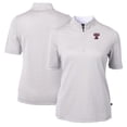 thumbnail image 1 of Women's Cutter & Buck  Gray Texas A&M Aggies Vault DryTec Virtue Eco Pique Stripe Recycled Top, 1 of 3
