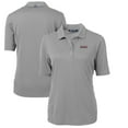 thumbnail image 1 of Women's Cutter & Buck Gray Texas Tech Red Raiders Team Virtue Eco Pique Recycled Polo, 1 of 3