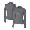 thumbnail image 1 of Women's Cutter & Buck  Gray UTSA Roadrunners DryTec Traverse Stretch Quarter-Zip Pullover Top, 1 of 3