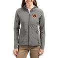 thumbnail image 1 of Women's Cutter & Buck Gray Washington Commanders Adapt Eco Knit Hybrid Recycled Raglan Full-Zip Hoodie Jacket, 1 of 2
