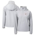 thumbnail image 1 of Women's Cutter & Buck  Gray Washington Nationals City Connect Charter Eco Recycled Half-Zip Anorak Jacket, 1 of 3