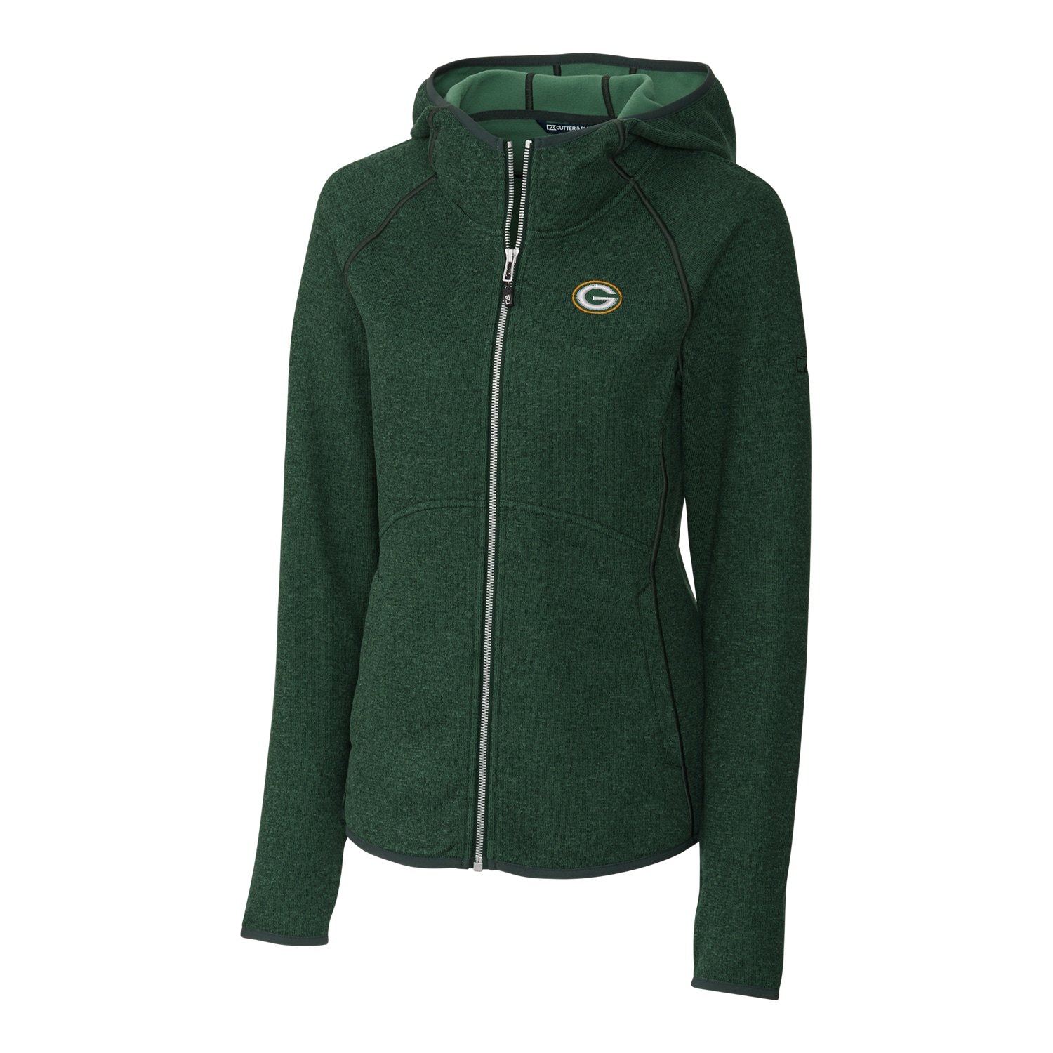 Women's Cutter & Buck Green Green Bay Packers Mainsail Full-Zip Jacket - image 1 of 1