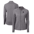 thumbnail image 1 of Women's Cutter & Buck  Heather Black DePaul Blue Demons Adapt Eco Knit Heather Recycled Full-Zip Jacket, 1 of 3
