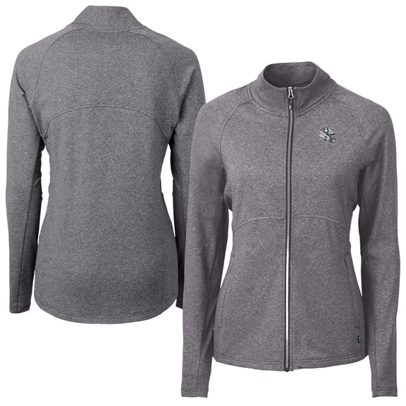 Women's Cutter & Buck Heather Black Indianapolis Colts Adapt Eco Knit Heather Full-Zip Jacket